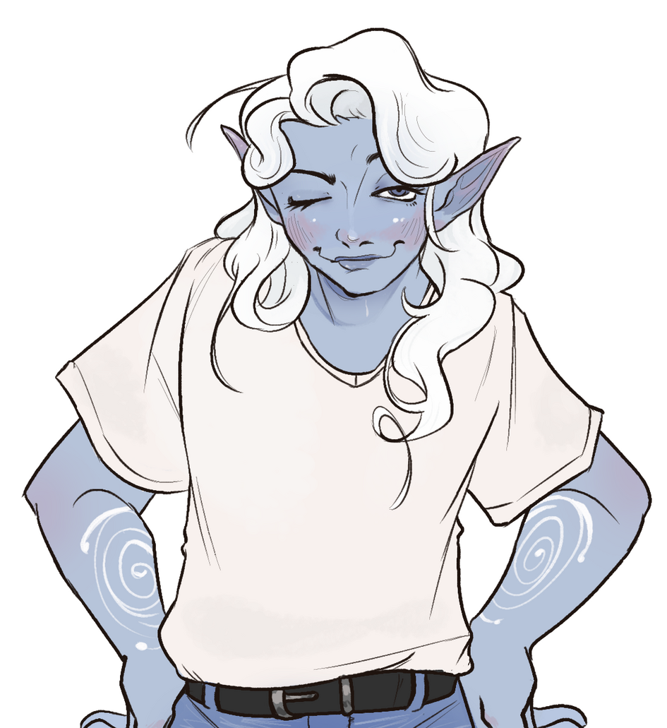 Flatcolor halfbody